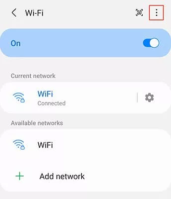 Android Wi-Fi settings Android Wi-Fi settings