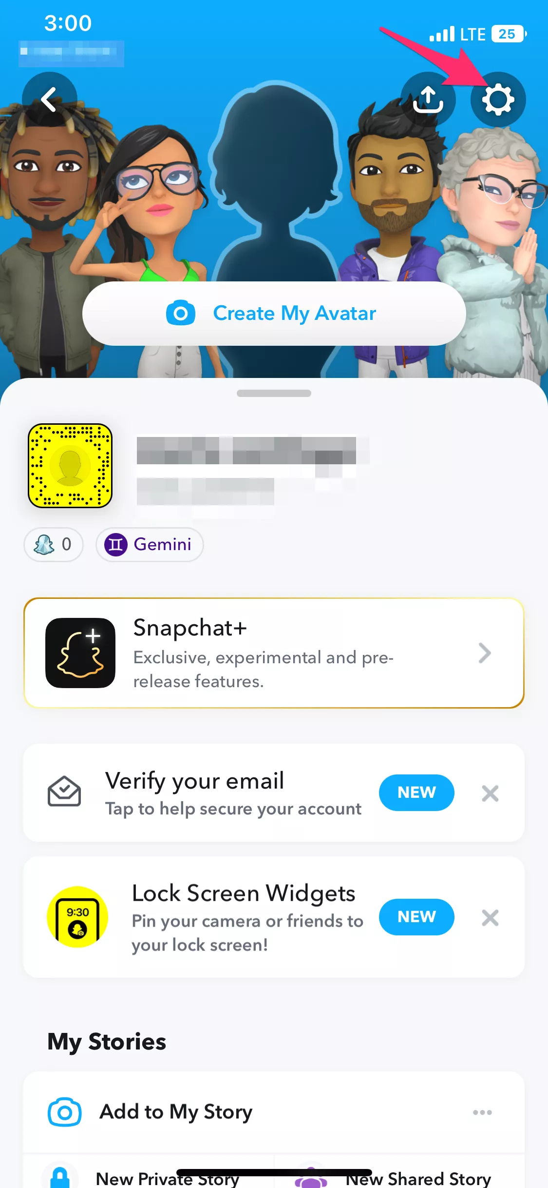 Mở tài khoản Snapchat của bạn