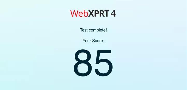 A Firefox browser performance test result.